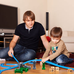 Ioffersuper train bridge pier hobby setup ideal for DIY railroad expansions.