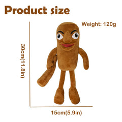 IORNBEAU Italian Plush Tralalero doll closeup fabric texture for cuddling.
