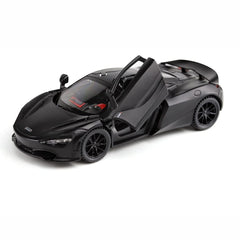 The iPariser alloy Black McLaren 720S front cover opens with lights for display.
