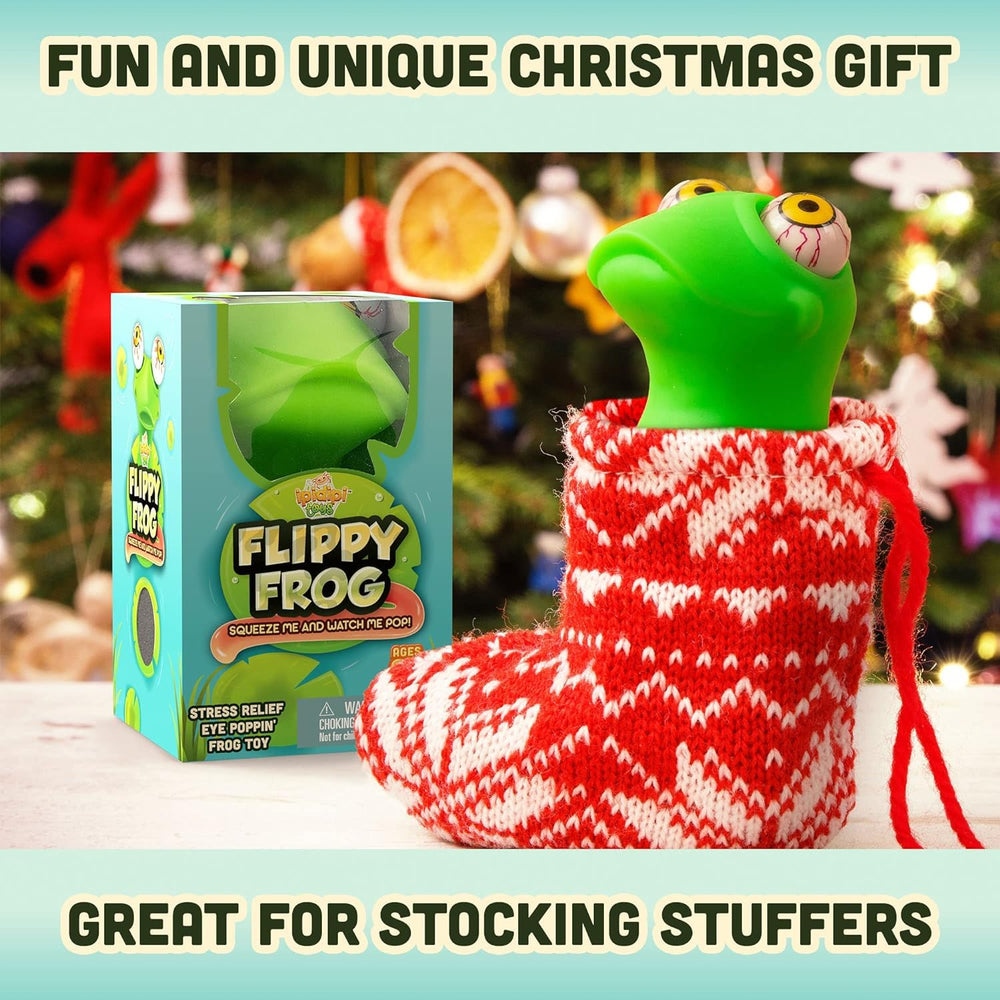IPIDIPI TOYS Flippy Frog durable plastic for endless squeezes.