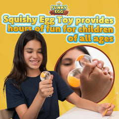IPIDIPI TOYS Funky Egg Squishy Ball Easter basket filler display