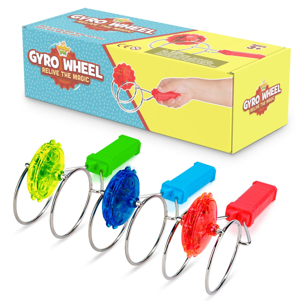 IPIDIPI TOYS retro gyro wheel red spins smoothly for screen-free fun