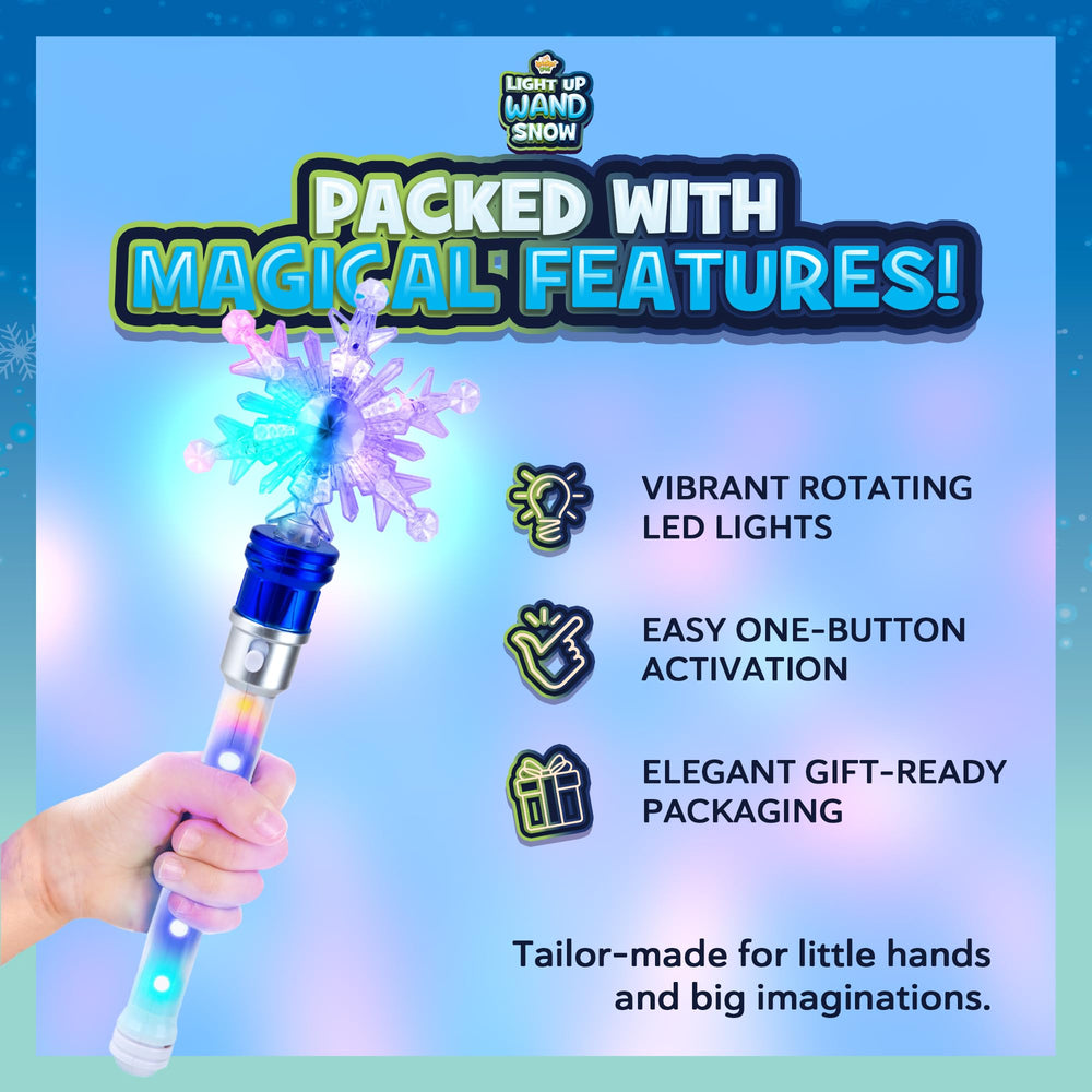 IPIDIPI TOYS Snowflake Wand uses durable, kid-friendly materials for lasting fun.