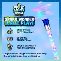 IPIDIPI TOYS Snowflake Wand features bright, color-changing LEDs for imaginative adventures.