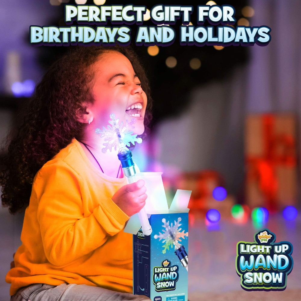 IPIDIPI TOYS Snowflake Wand pack of 2 for sharing fun with friends.
