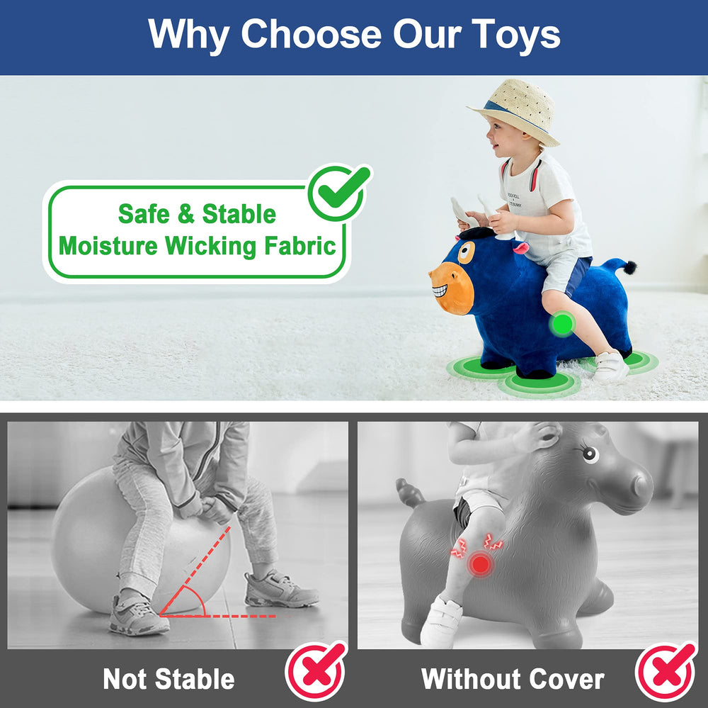 iPlay Bouncy Pals cover zip for easy washing