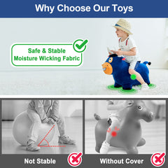 iPlay Bouncy Pals cover zip for easy washing