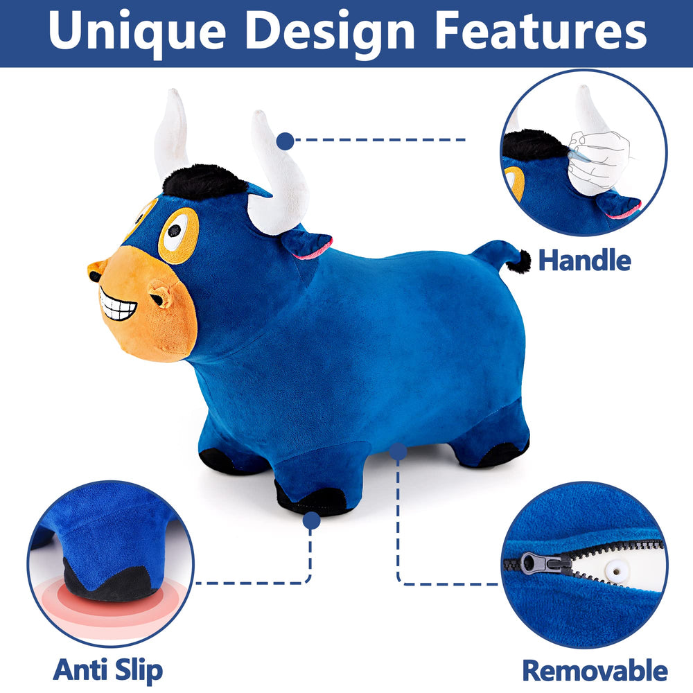 iPlay Bouncy Pals inflation pump enables quick setup