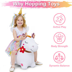 iplay bouncy pals plush rider toy ideal for toddler balance practice