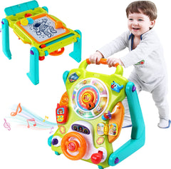 iplay ilearn 3in1 baby walker with activity table supports first steps and learning