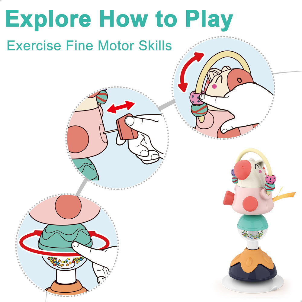 iPlay iLearn development toy promotes sensory exploration for babies.