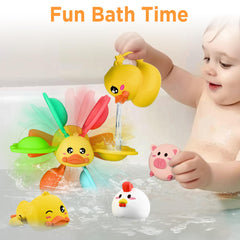 iplay ilearn duck shaped watering can bath toy for easy spraying