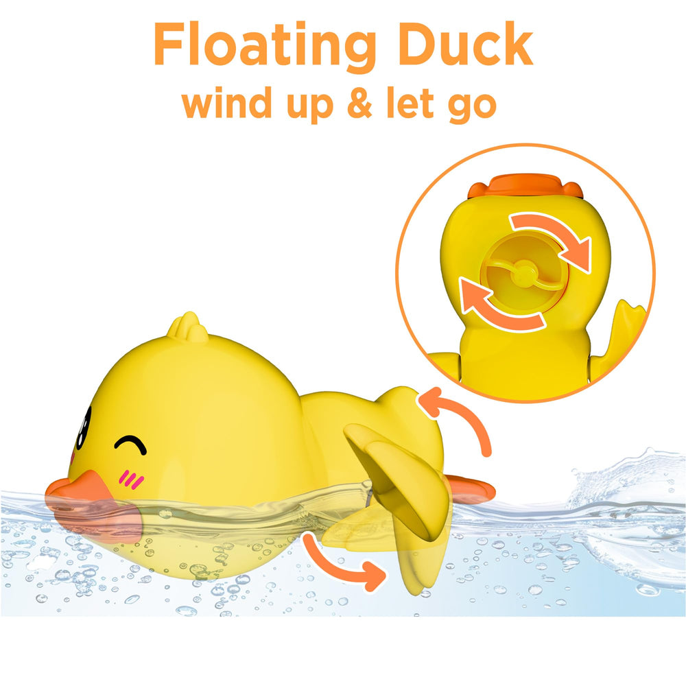 iplay ilearn floating chick duck and pig for colorful sensory play
