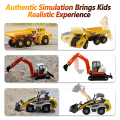 iPlay iLearn bulldozer with rising bucket for scooping in sand.