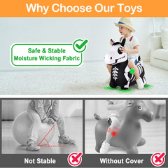 iplay iLearn easy inflate hopper showing quick setup for playtime