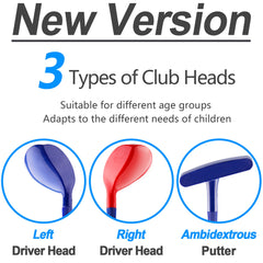 iPlay iLearn Kids Blue Golf Set includes 15 golf balls for extended practice
