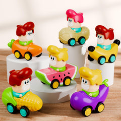 iPlay iLearn peanut racer helps little hands push and race across the floor playtime.