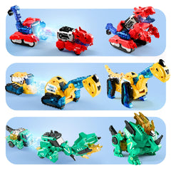 iPlay iLearn six dino cars offer smooth wheels for solo play.