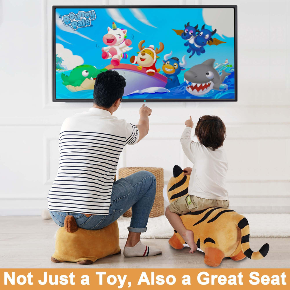 iPlay iLearn soft plush cover reduces skin friction during play.