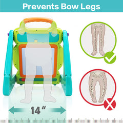 iplay ilearn triangular frame provides stable support for early steps