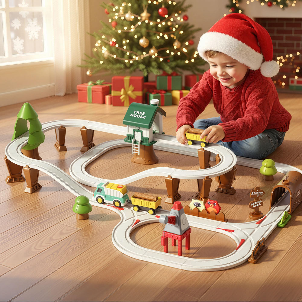 iPlay iLearn two carriages on tracks enabling versatile cargo routes