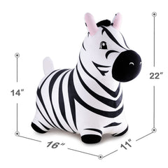 iPlay iLearn Zebra Hopper safe design ensures secure play.