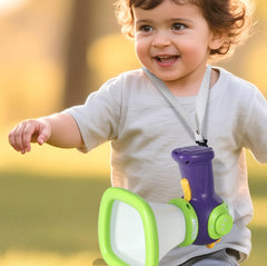 iplay portable design with handle and lanyard for on the go fun.