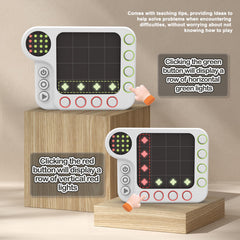 IPLAYBLOOM Target Pattern Screen shows clues to match with strategic thinking.