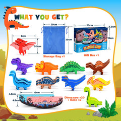IPOURUP dinosaur blocks travel toy keeps kids engaged on trips.