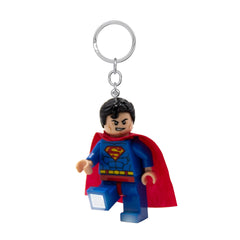 IQ LEGO DC Superman keychain light portable size for travel and carry.