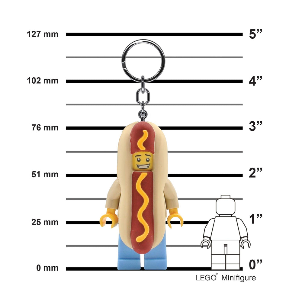 IQ LEGO Hot Dog Man with silicone bun detail for tactile realism