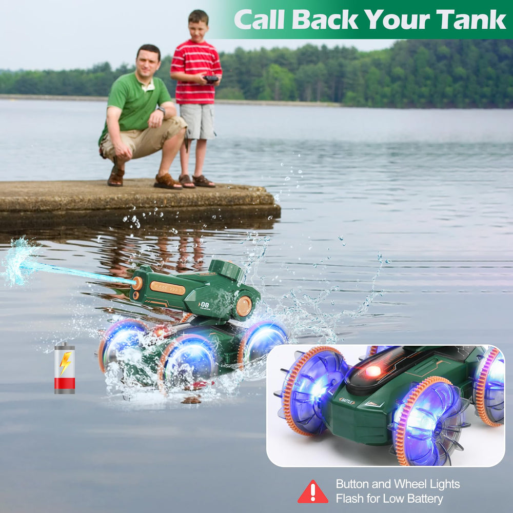 IQBOX Durable ABS plastic RC tank withstands rugged outdoor fun