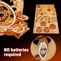 IQIETOY gear mechanism detail highlights precise joinery and durability.