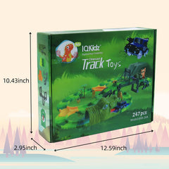 IQKidz Dinosaur World Race Track packaging box makes a ready gift.