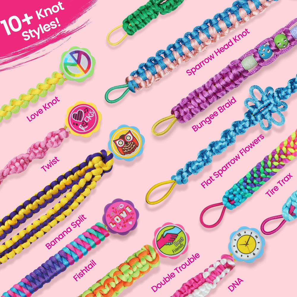 Close-up of IQKidz clasps and beads for secure finishes