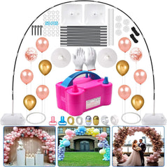 iRabey balloon arch kit with pump for quick on-site celebration setup