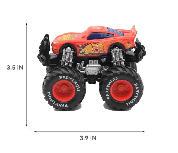 Iridety Cars Giant Wheels detailed interior; adds realism during pretend races.