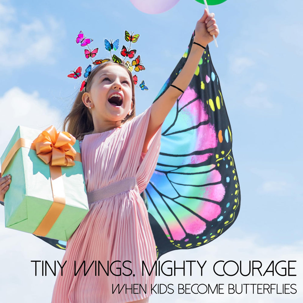 One-piece iROLEWIN butterfly wings prevent tangles during play