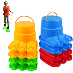 IROO Balancing Stilts for Kids with monster feet grip for safe indoor outdoor play.