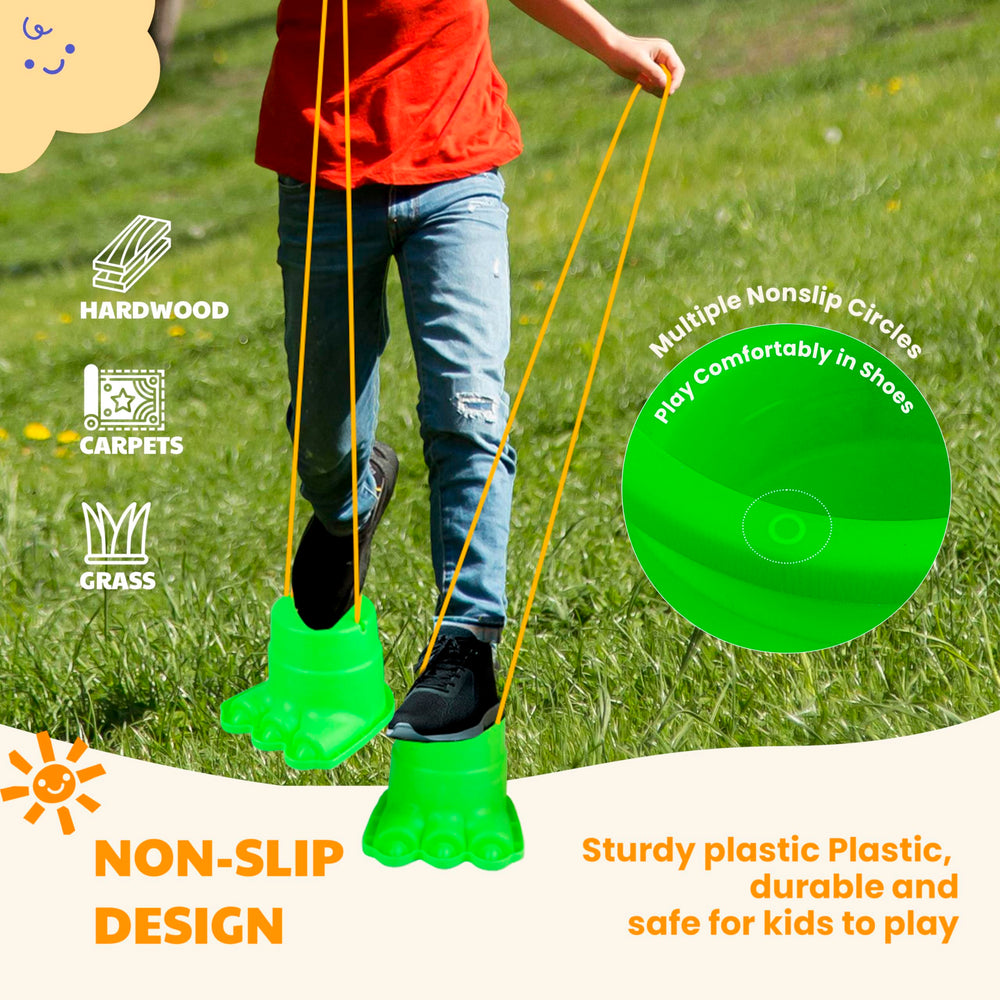 IROO Monster Feet Blue Grip supports pretend play and steady steps.