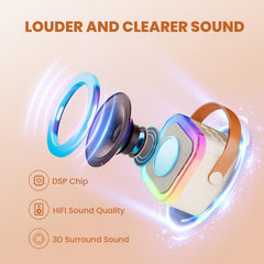 IROO two wireless mics paired for shared singing and family duets