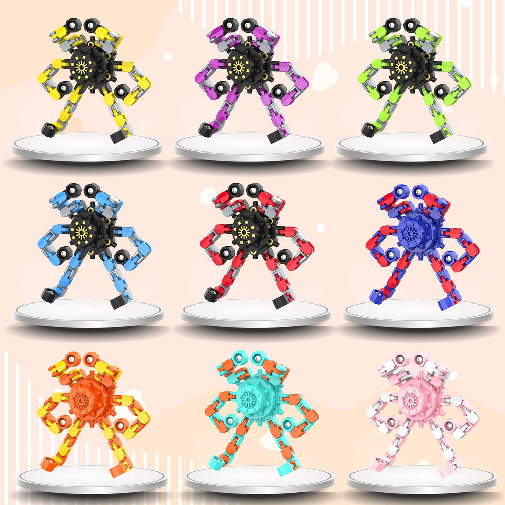 Irvotbes Stackable Spinners allow group demos or classroom focus practice.