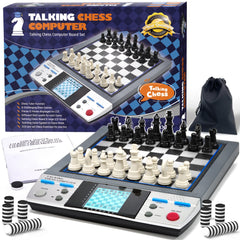 ISEE iCore electronic chess set Pro Black front view for engaging learning sessions
