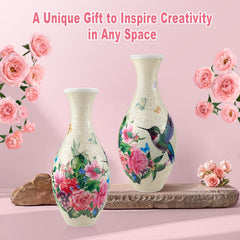 Iselyn vase stand base provides solid support for arrangements.