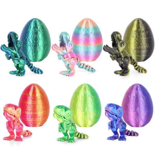 ISFOFO dragon egg 6pk multicolor outer shell highlights vivid colors for display and gifting.