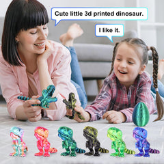 ISFOFO dragon egg rotation opening mechanism showcases easy access to the mini dinosaur.