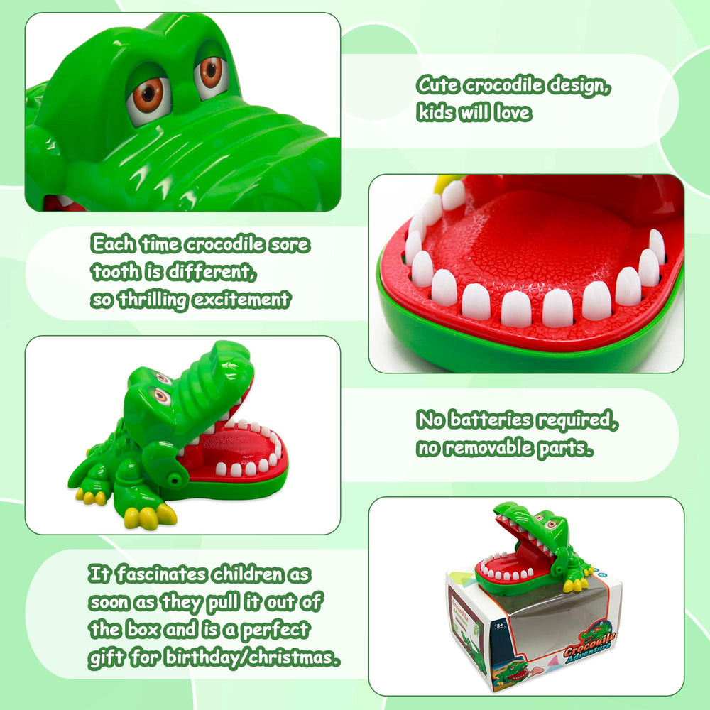 iShyan crocodile teeth toy travel version compact for trips