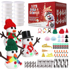 Iskiho Build a Snowman Kit snowman crafting image for kids' creative play
