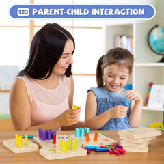 ISMETACU fine motor development pegs boost hand-eye coordination during play