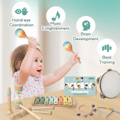 iSNTL triangle with striker strengthens hand-eye coordination and rhythm sense.